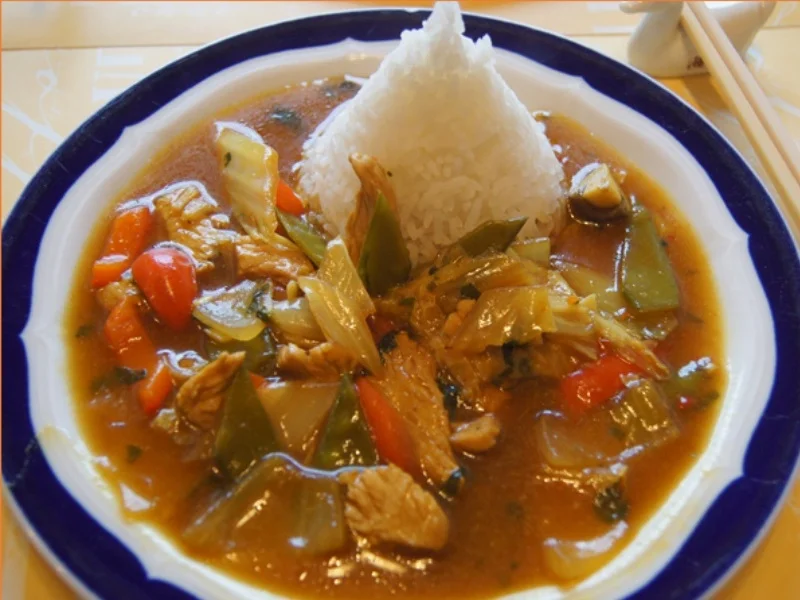 Rezept: Putenbrustfilet-Gemüse-Wok mit Jasmin Reis Bild Nr. 7028 Putenbrustfilet-Gemüse-Wok mit Jasmin Reis - Rezept - Bild Nr. 7028