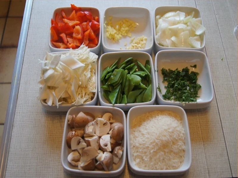 Rezept: Putenbrustfilet-Gemüse-Wok mit Jasmin Reis Bild Nr. 7033 Putenbrustfilet-Gemüse-Wok mit Jasmin Reis - Rezept - Bild Nr. 7033