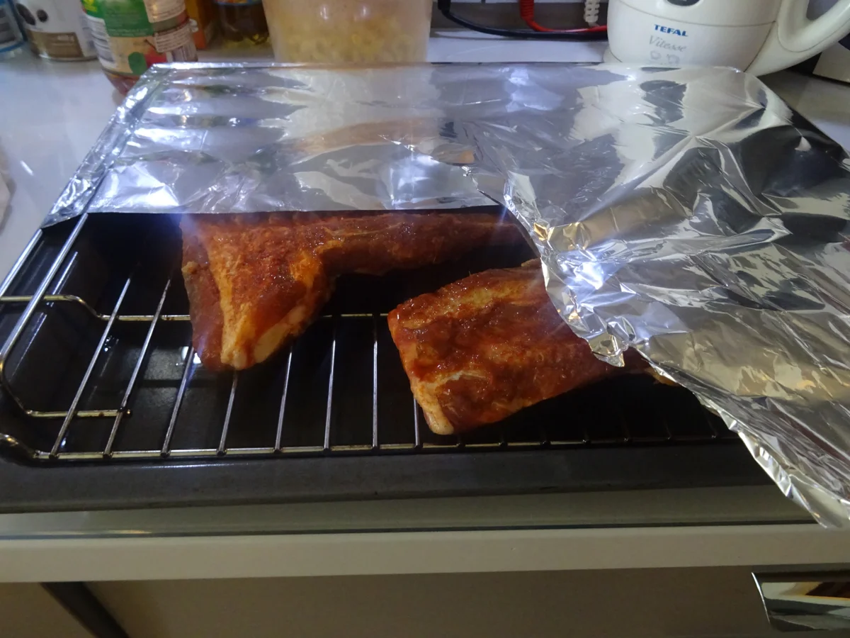 Rezept: Spare Ribs "spicy", glasiert mit BBQ-Soße Bild Nr. 7031 Spare Ribs "spicy", glasiert mit BBQ-Soße - Rezept - Bild Nr. 7031