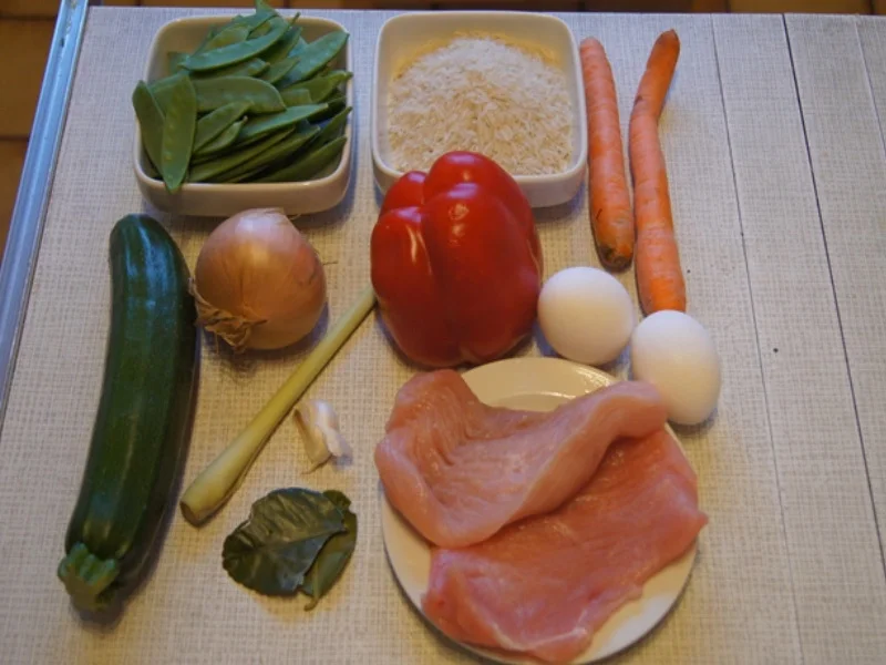 Nasi Goreng mit Putenbrust und Basmatireis - Rezept - Bild Nr. 3