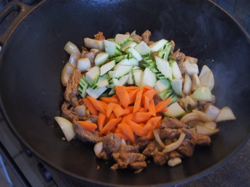 Nasi Goreng mit Putenbrust und Basmatireis - Rezept - Bild Nr. 12