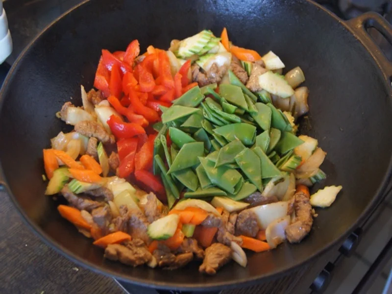 Nasi Goreng mit Putenbrust und Basmatireis - Rezept - Bild Nr. 13