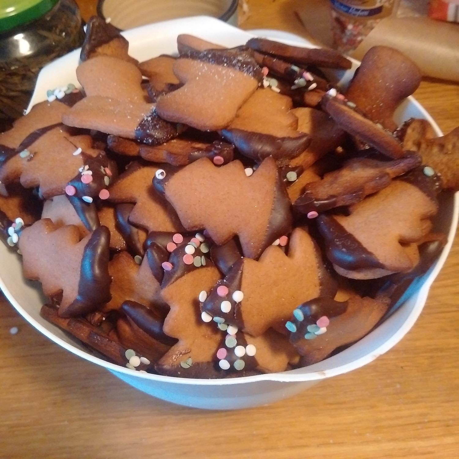 Lebkuchenkekse Ein paar Weihnachtliche Kekse, die nach Lebkuchen ...