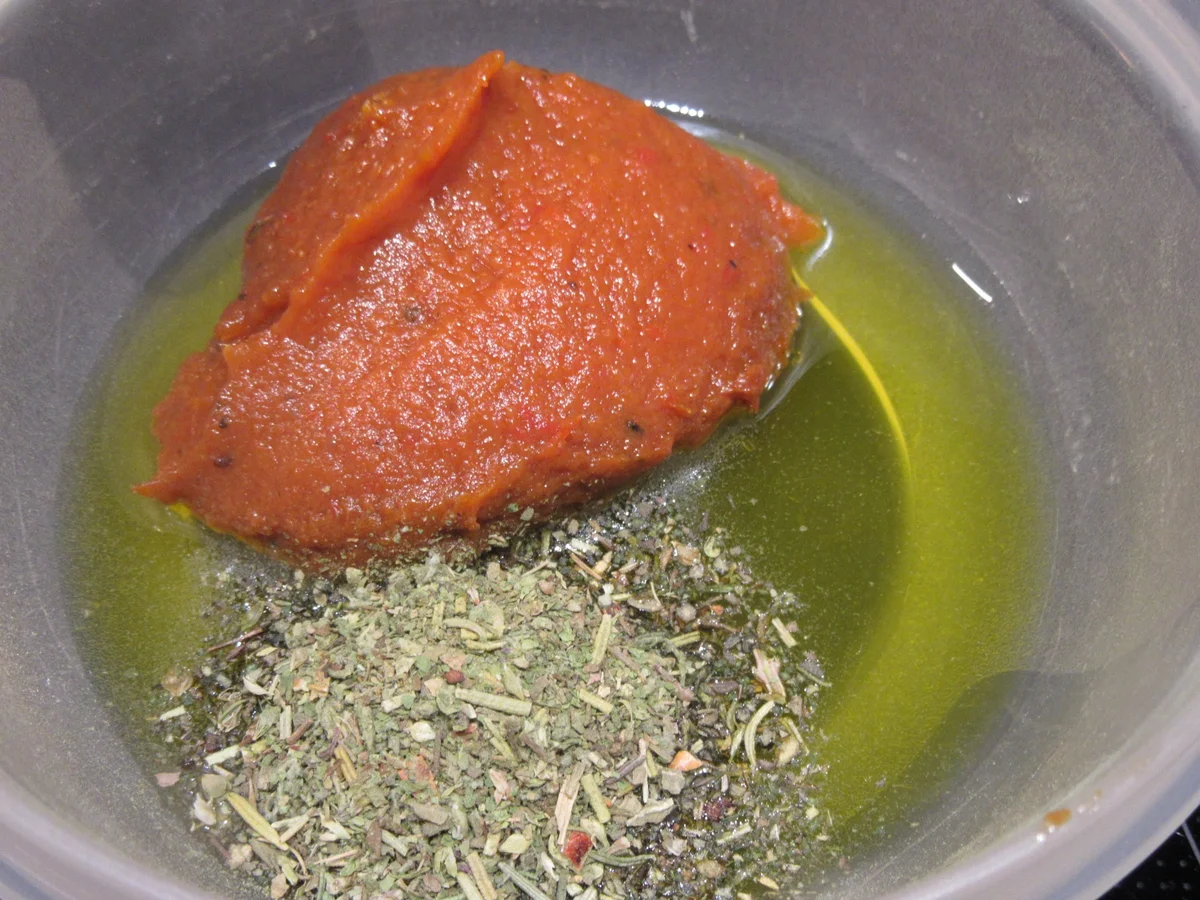 Rezept: Fleisch: Nackensteak aus dem Rohr mit Ajvar-Zwiebeln Bild Nr. 7083 Fleisch: Nackensteak aus dem Rohr mit Ajvar-Zwiebeln - Rezept - Bild Nr. 7083