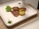 Saltimbocca alla Romana, Rosmarinkartoffeln und Erbsen-Minz-Püree - Rezept - Bild Nr. 7089