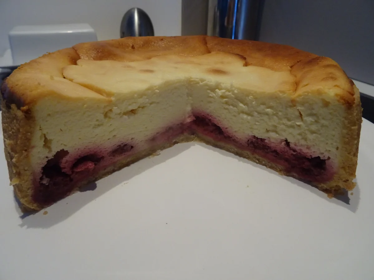 Rezept: Eierlikör-Käsekuchen mit Himbeeren Bild Nr. 7109 Eierlikör-Käsekuchen mit Himbeeren - Rezept - Bild Nr. 7109