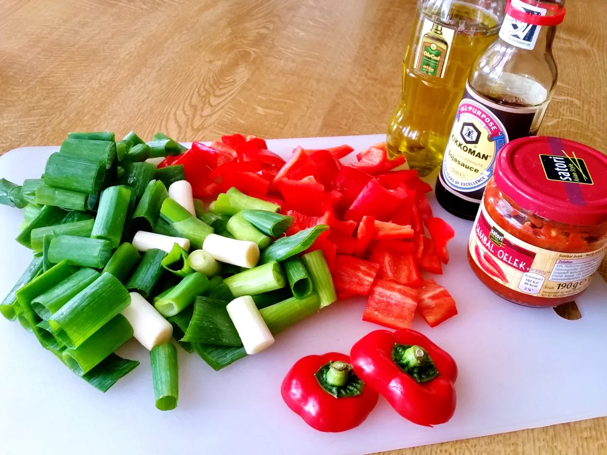 Erfrischend buntes Wokgemüse - Rezept - Bild Nr. 7117