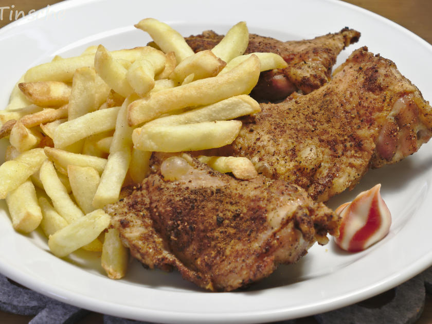 Knusprige Hähnchenschlegel aus dem Backofen - Rezept - kochbar.de