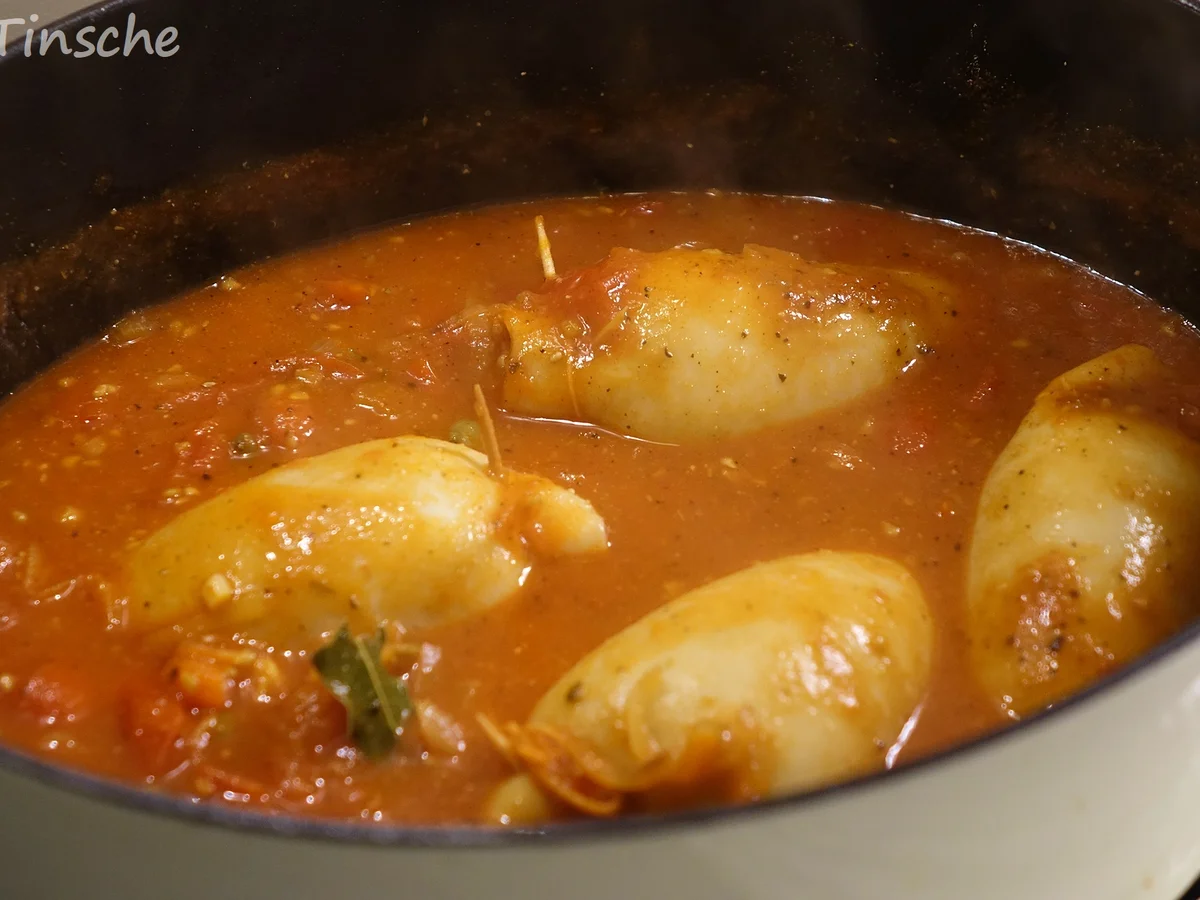 Gefüllt & Geschmorte Tintenfischtuben - Rezept - Bild Nr. 7145