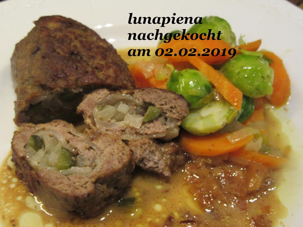 Hackroulade mit gemischtes Hack und Brötchen (vom Vortag) - Rezept mit ...