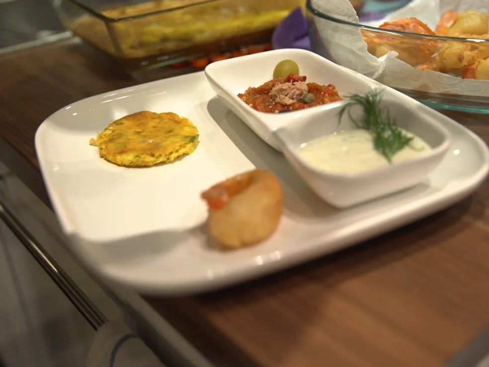 Rezept: Beignets de Crevette mit Grillsalat, Tagine und Sauce Tartar Bild Nr. 2 Beignets de Crevette mit Grillsalat, Tagine und Sauce Tartar - Rezept - Bild Nr. 2