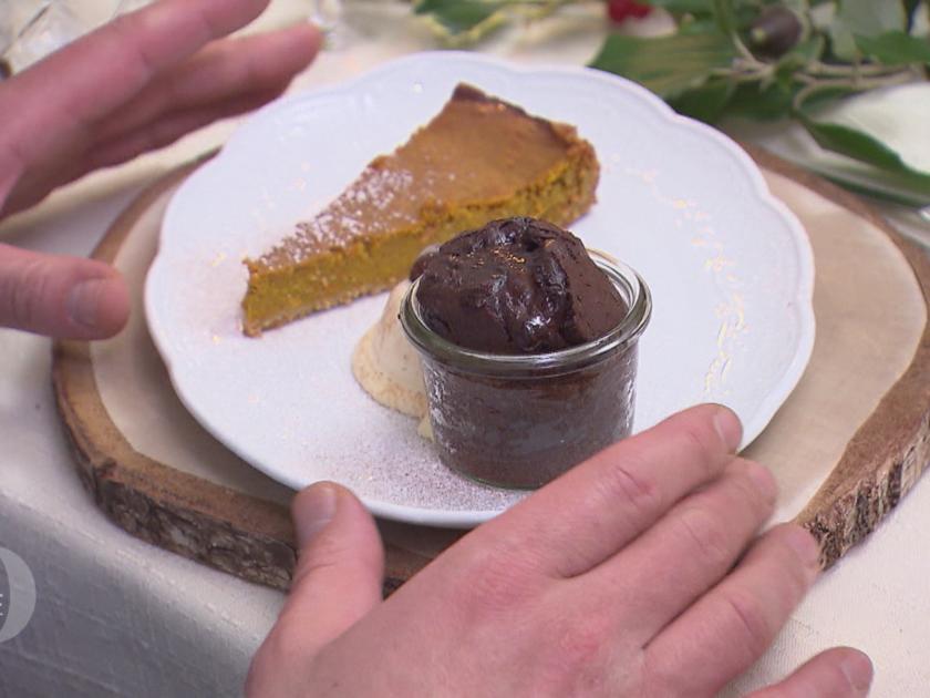 Pumpkin Pie, Rote Bete Schokoladen Soufflé und Vanilleeis - von Das ...