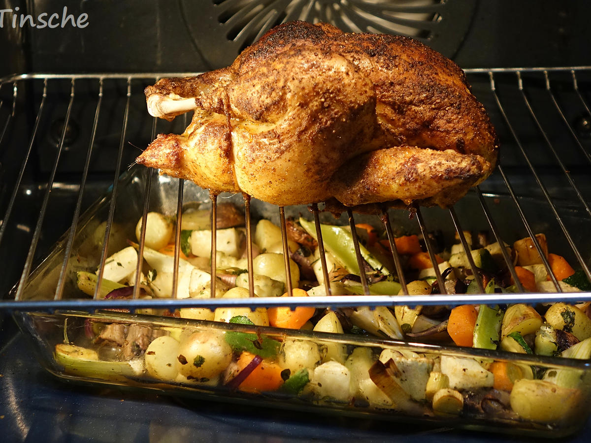 Grillhähnchen aus dem Backofen - Rezept - kochbar.de