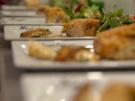 Saltimbocca vom Kaninchen an winterlichem Blattsalat und Kräuterseitlingen - Rezept - Bild Nr. 7139