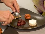 Eiskalter Kuss von der Nuss, White Chocolate Cheesecake, Bratapfel, Gewürzkirschen - Rezept - Bild Nr. 7162