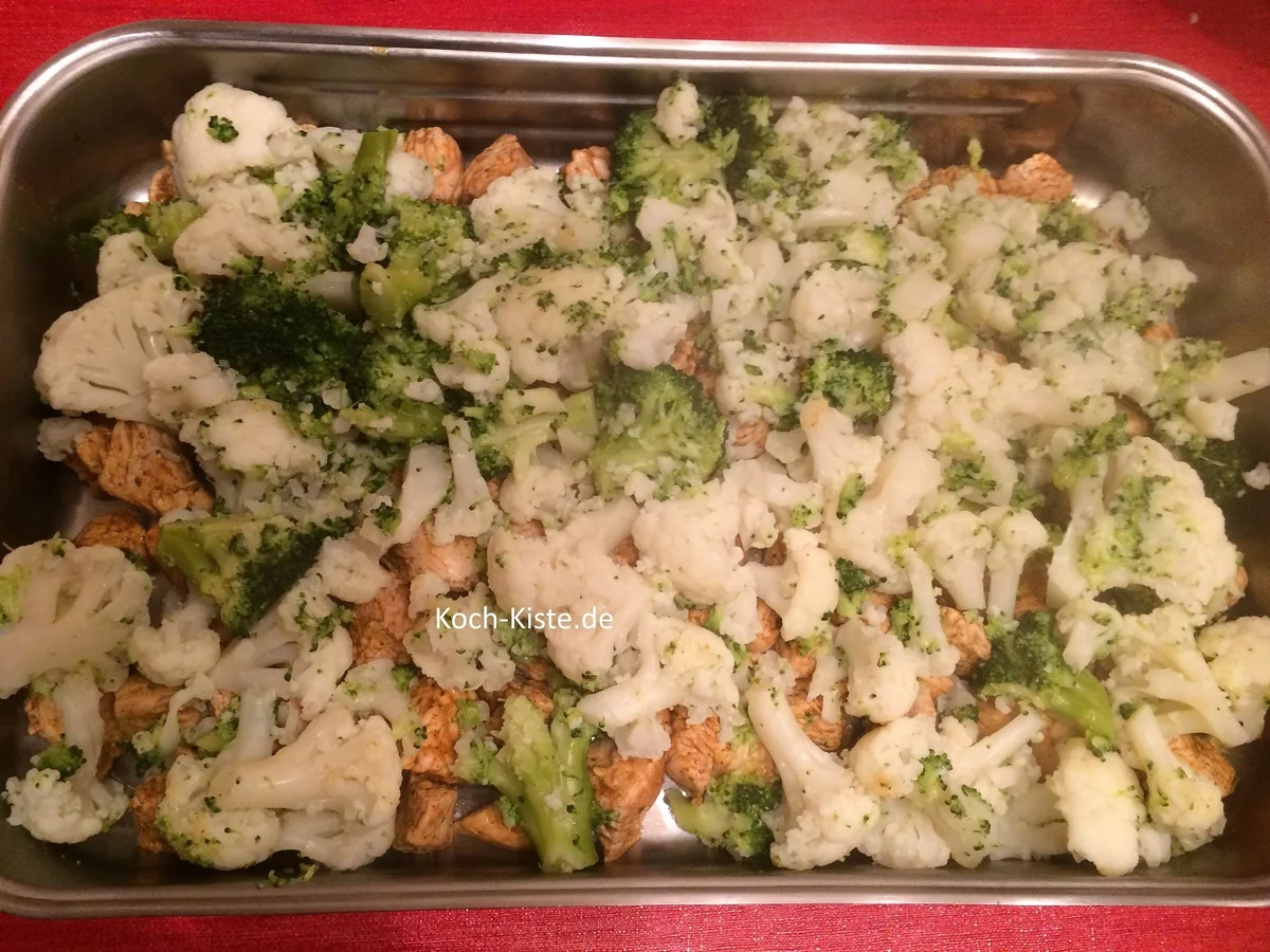 Blumenkohl-Brokkoli-Putenbrust-Auflauf - Rezept - Bild Nr. 7167