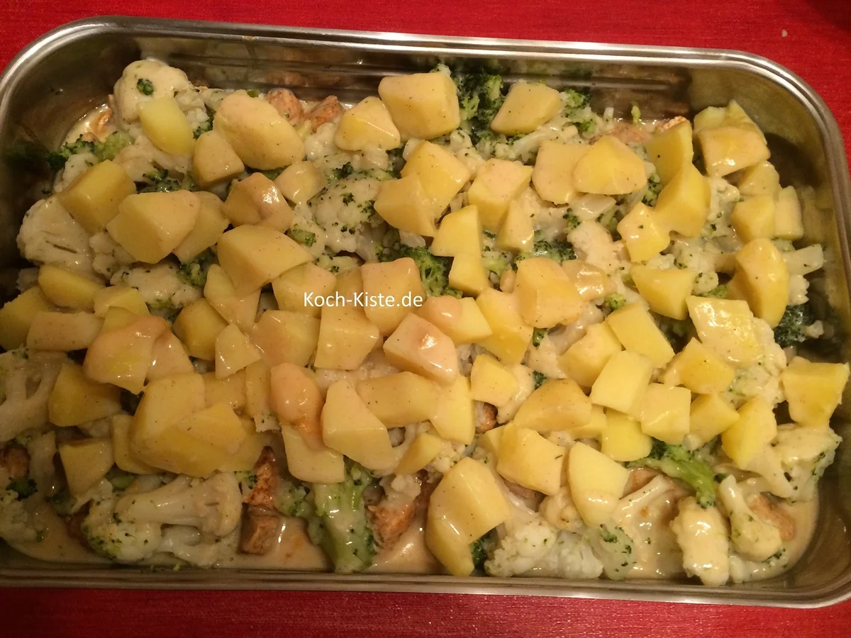 Blumenkohl-Brokkoli-Putenbrust-Auflauf - Rezept - Bild Nr. 7168