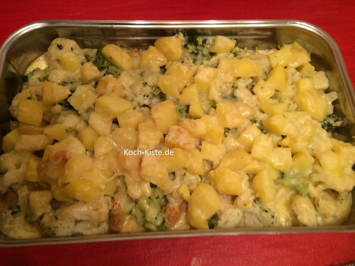 Blumenkohl-Brokkoli-Putenbrust-Auflauf - Rezept - Bild Nr. 7171