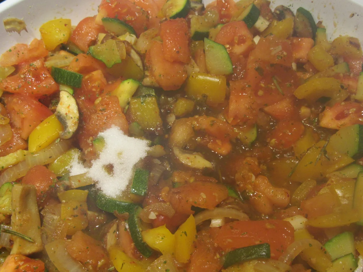 Rezept: Gemüse: Mediterranes Pfannengemüse Bild Nr. 7166 Gemüse: Mediterranes Pfannengemüse - Rezept - Bild Nr. 7166