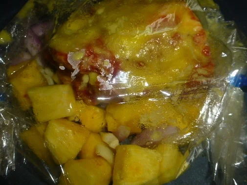 Kasseler mit fruchtigem Schalotten-Ananas-Ragout - Rezept - Bild Nr. 7199