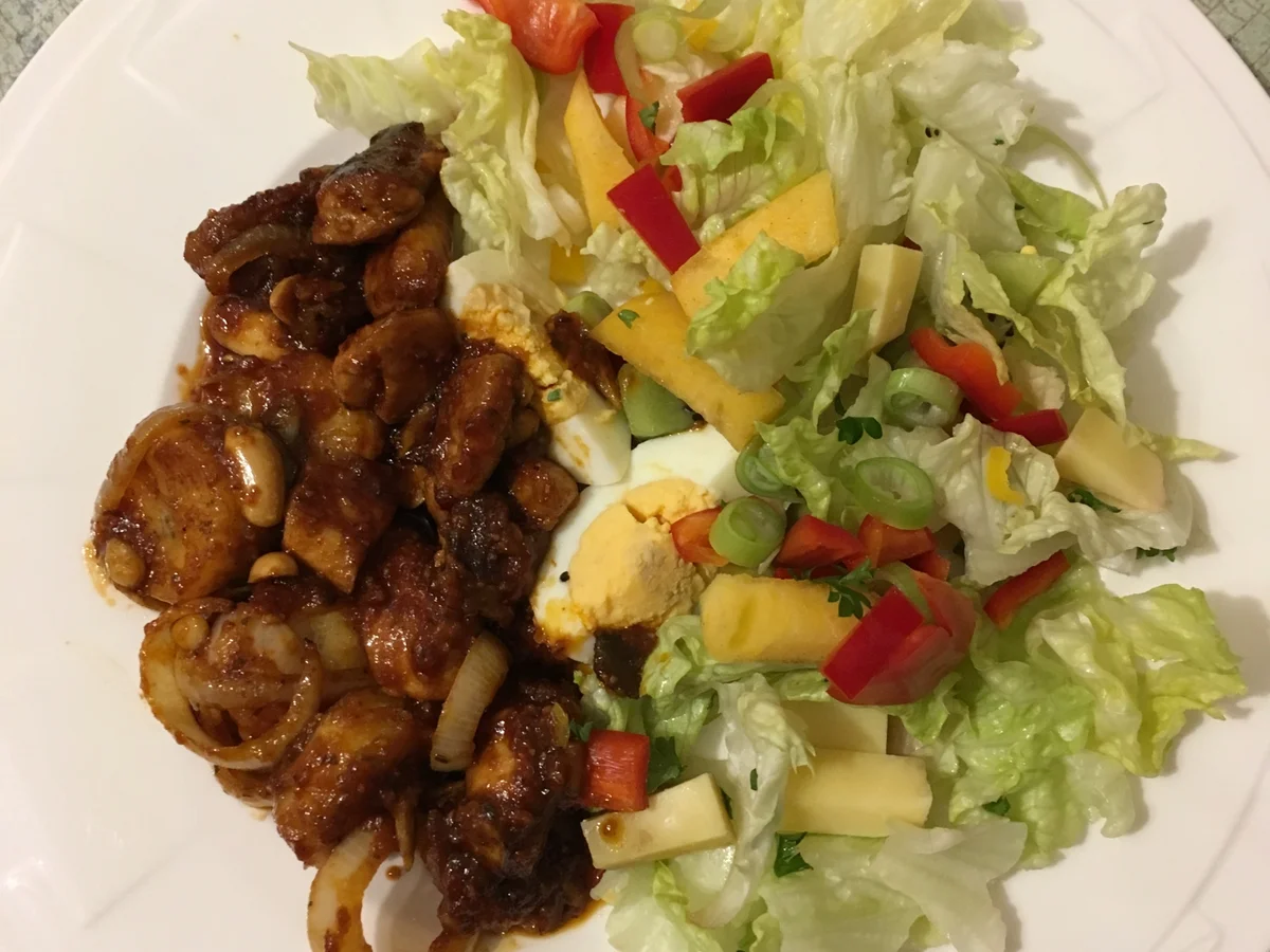 Rezept: Exotischer Hähnchensalat Bild Nr. 7195 Exotischer Hähnchensalat - Rezept - Bild Nr. 7195