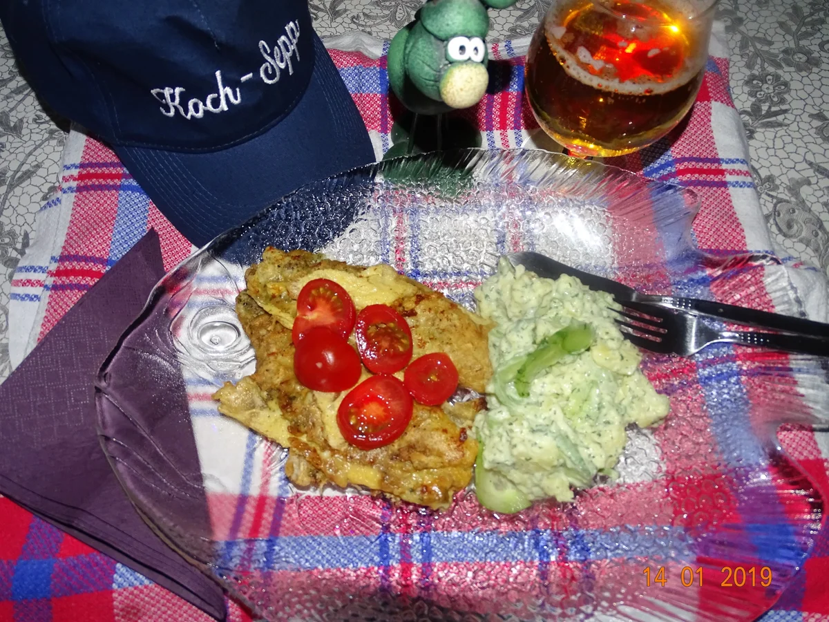 Allround-Kartoffelsalat mit Bratfisch - Rezept - Bild Nr. 7196