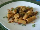 Tortiglioni( kurze Nudeln) mit Rosenkohl in Gorgonzola-Soße - Rezept - Bild Nr. 7198