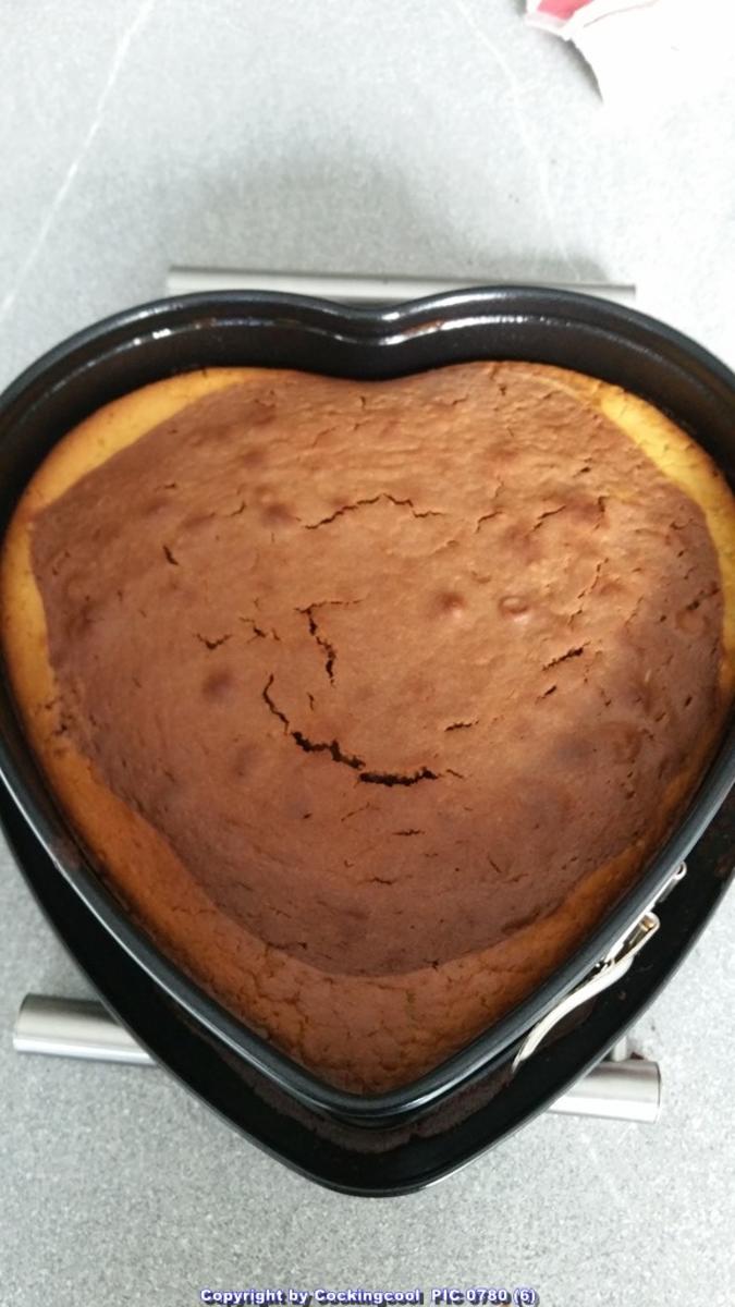 Marmor Kuchen-Herz nett zurecht gemacht - Rezept - Bild Nr. 7204