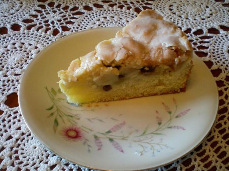 Apfelkuchen mit Rum Rosinen - einfach - von millia