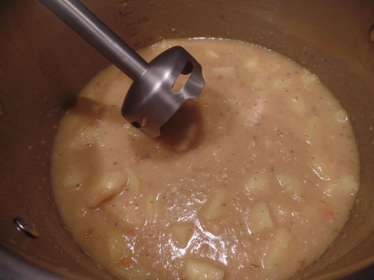 Kartoffel-Erbsen-Suppe mit Ei - Rezept - Bild Nr. 7280