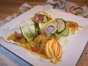 Seelachs Röllchen im Zucchini Mantel - Rezept - Bild Nr. 7276