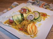 Seelachs Röllchen im Zucchini Mantel - Rezept - Bild Nr. 7276