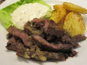 Fleisch: Rinderbraten "Gyros-Art" - Rezept - Bild Nr. 7279