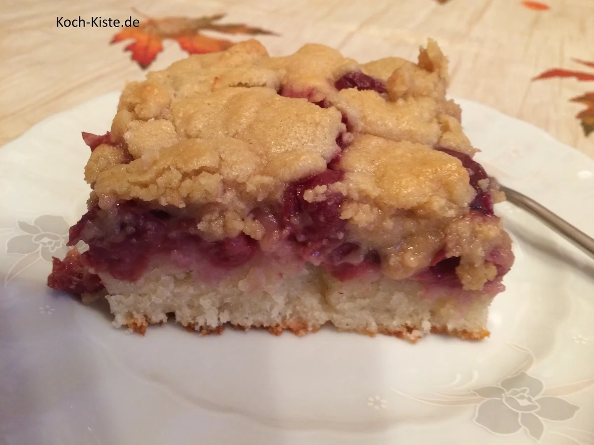 Kirsch-Kuchen mit besonderer Streuselschicht - Rezept - Bild Nr. 7280