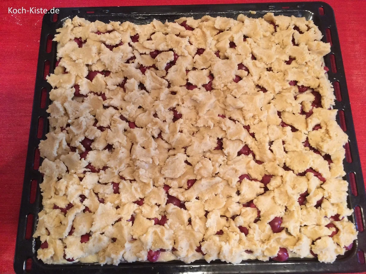 Kirsch-Kuchen mit besonderer Streuselschicht - Rezept - Bild Nr. 7291