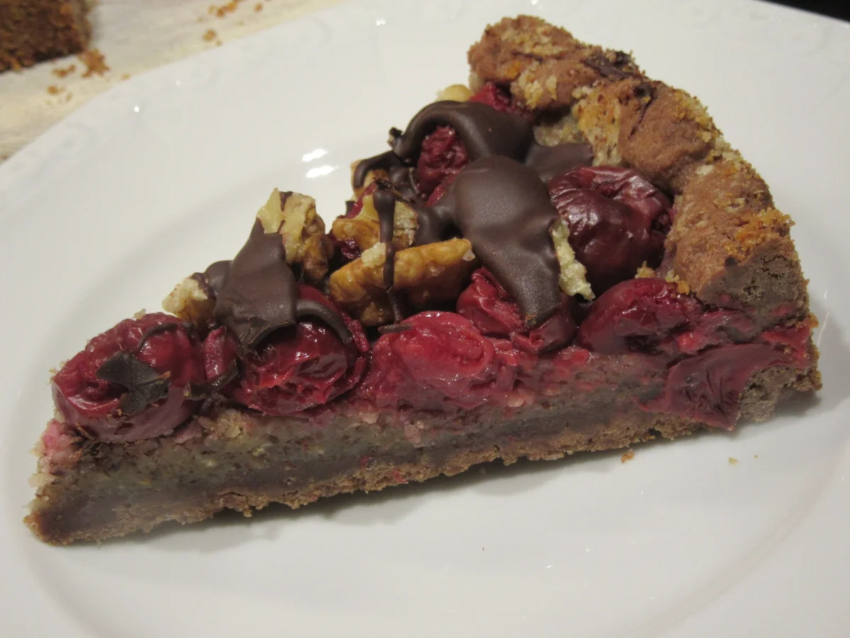 Backen: Schoko-Kirsch-Tarte mit Nuss - Rezept - Bild Nr. 7578