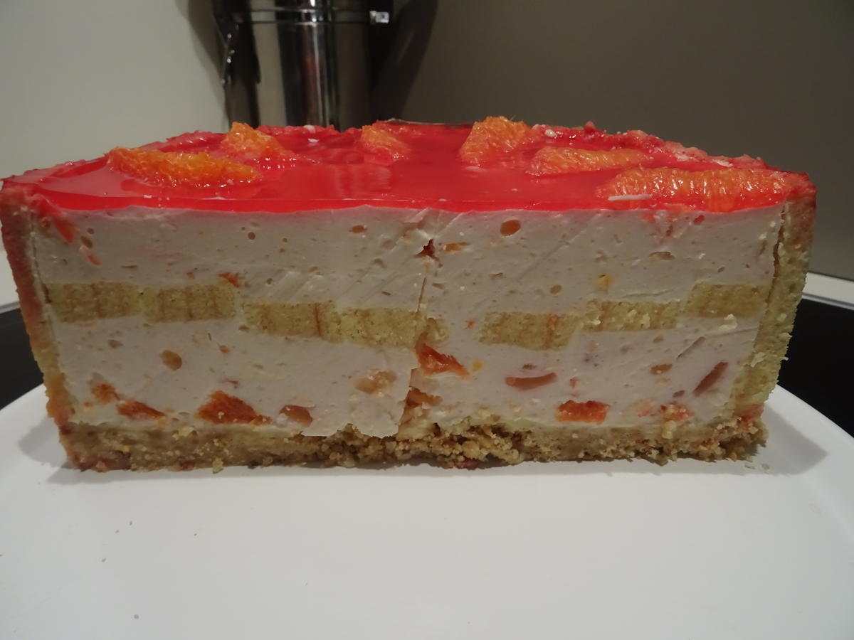 Blutorangen-Käse-Sahne-Torte - Rezept - Bild Nr. 7550