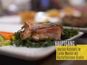 Iberico-Kotelette im Rosmarin-Lardo-Mantel auf frittiertem Petersilienbett - Rezept - Bild Nr. 2