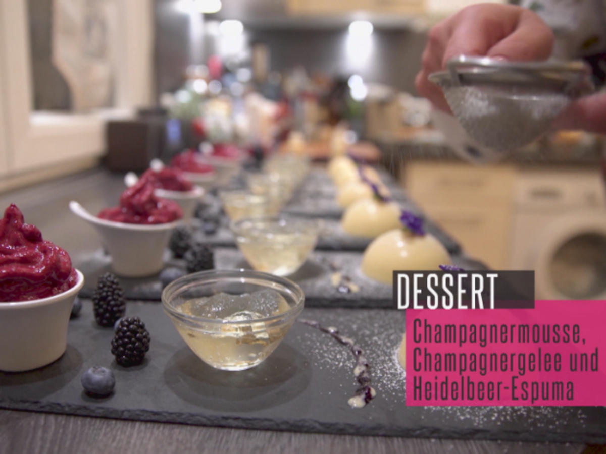 Champagnerduett und Heidelbeerespuma - Rezept - Bild Nr. 2