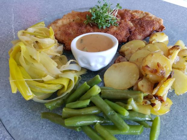 Schnitzel - Bohnen - Lauch - Kartoffel = Kochbar Challenge 1.0 (Februar ...