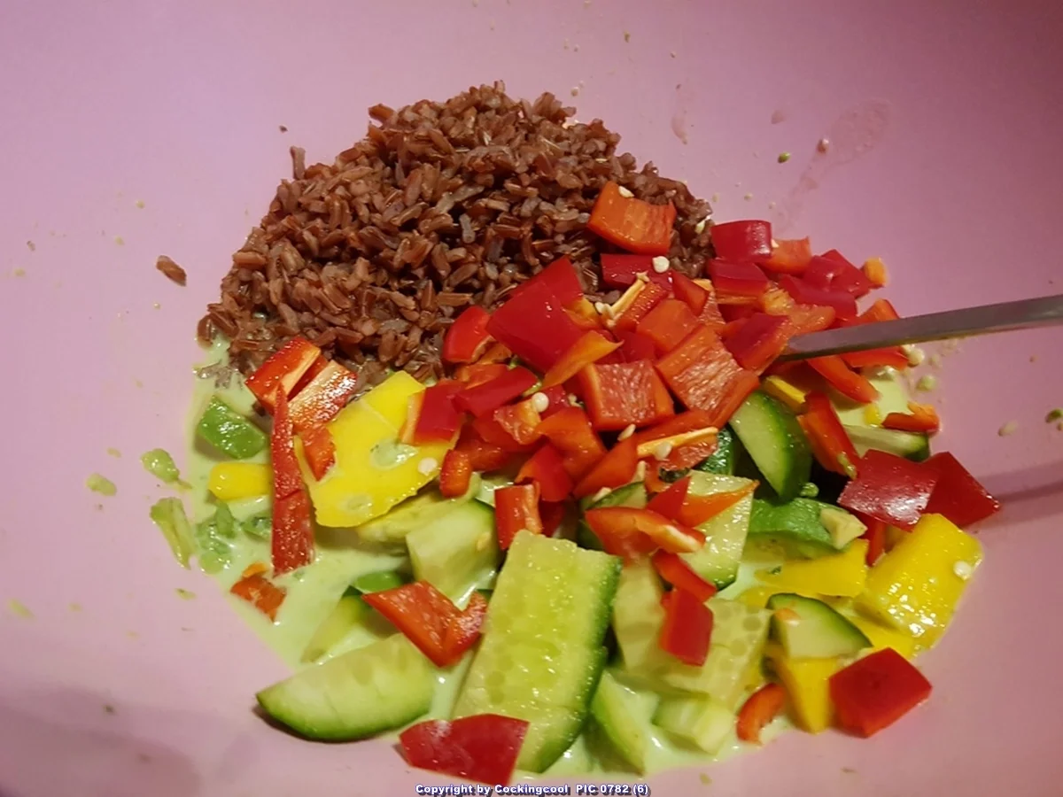 Avocado roter Reissalat - Rezept - Bild Nr. 7544