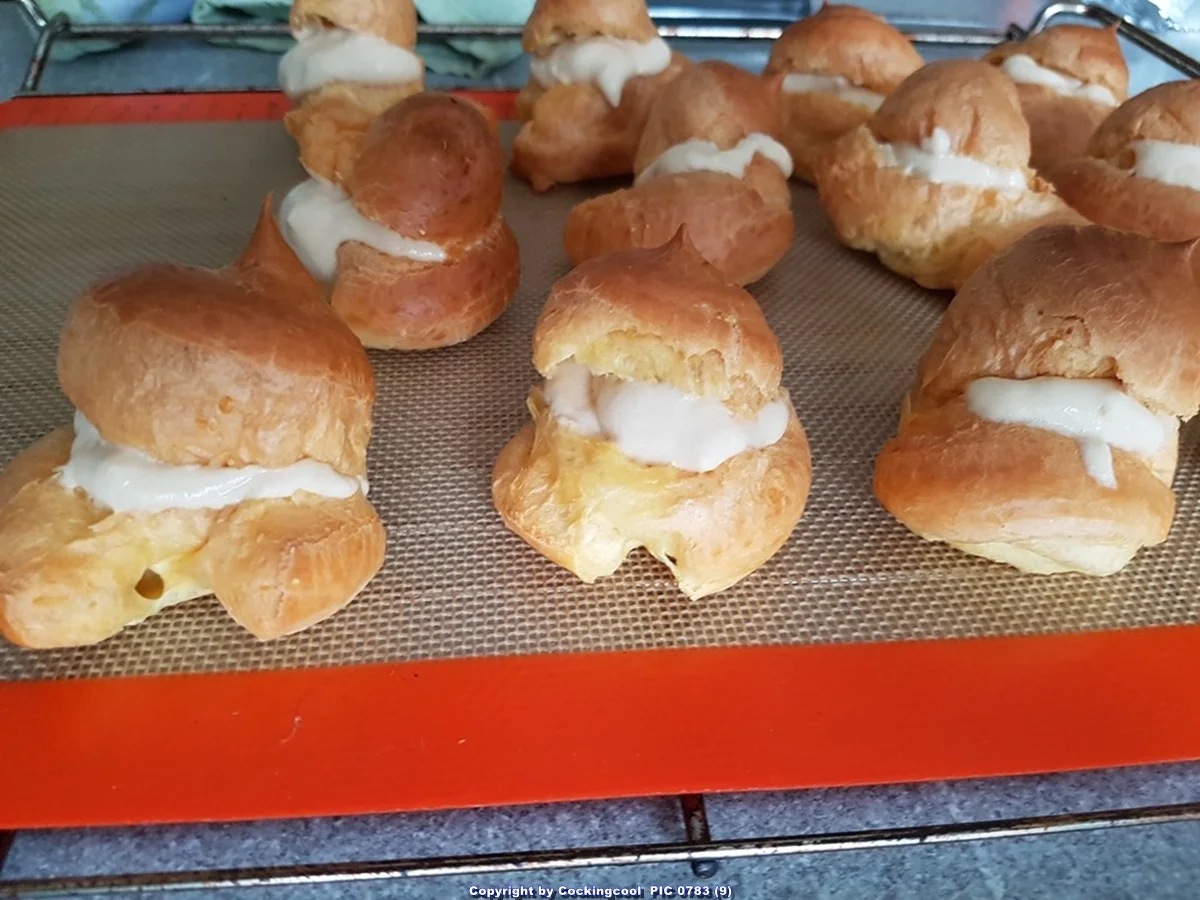 "Windbeutel" mit Karamellcreme - Rezept - Bild Nr. 7559