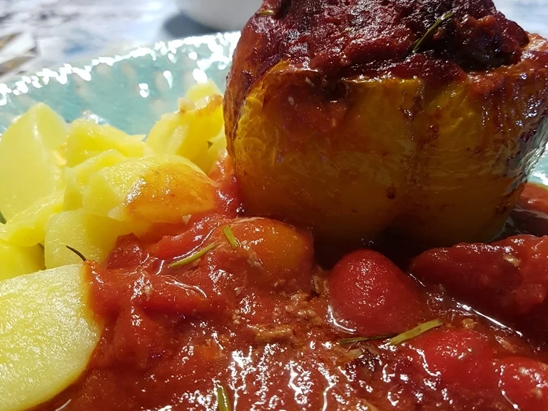 Gefüllte Paprikaschoten mit Lammhack - Rezept - Bild Nr. 7574