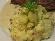 Kartoffeln: Rosenkohl-Kartoffelpüree auf Petersilienwurzelschaum - Rezept - Bild Nr. 7566