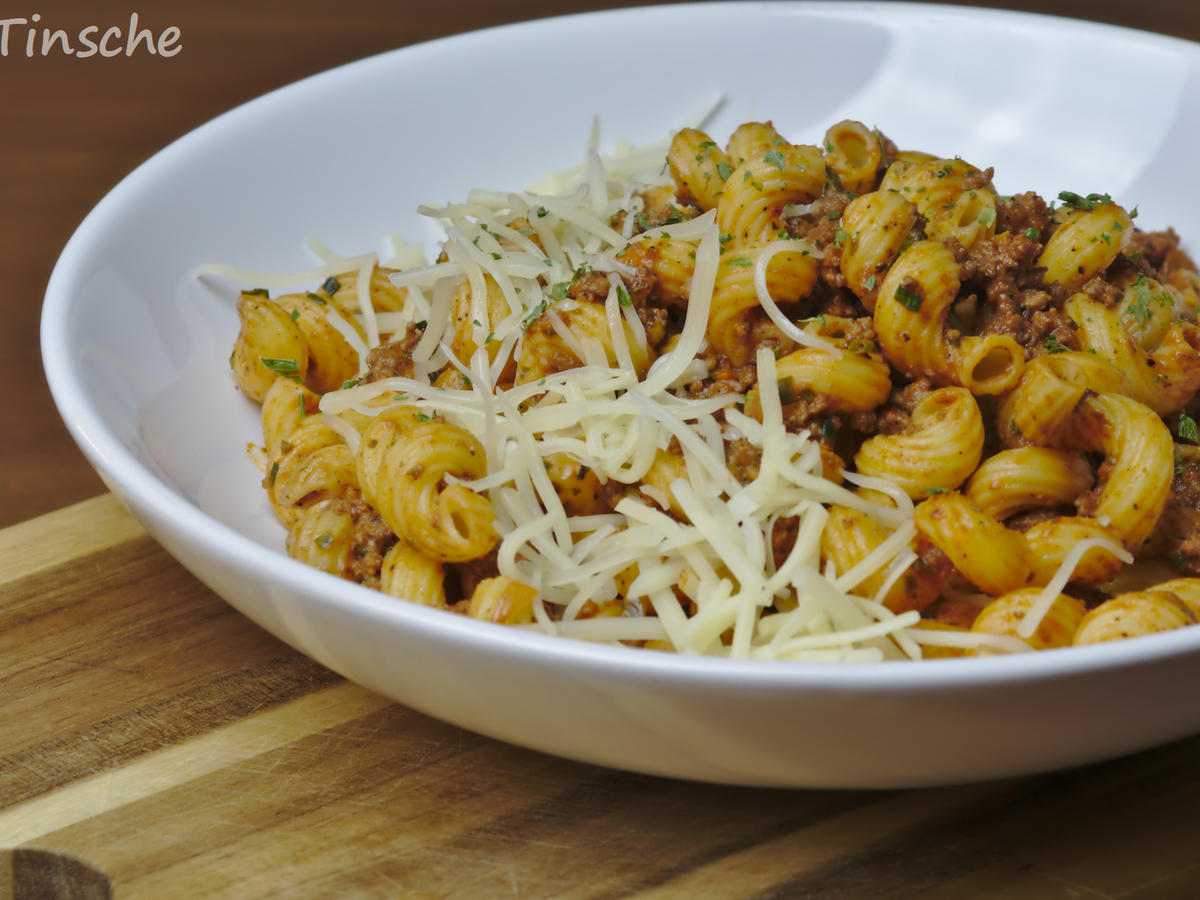 Blitz-Hackfleisch-Nudeln - Rezept mit Bild - kochbar.de