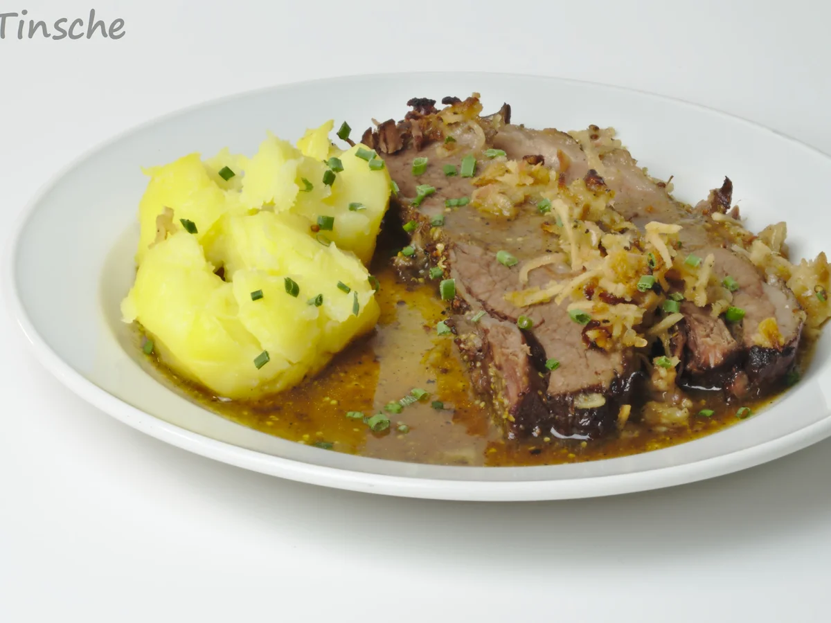 Rinderbrust geschmort in Cidre mit Meerrettich-Apfel-Kruste - Rezept - Bild Nr. 6