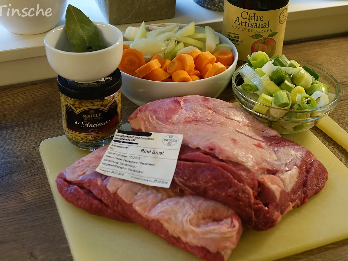 Rinderbrust geschmort in Cidre mit Meerrettich-Apfel-Kruste - Rezept - Bild Nr. 7580