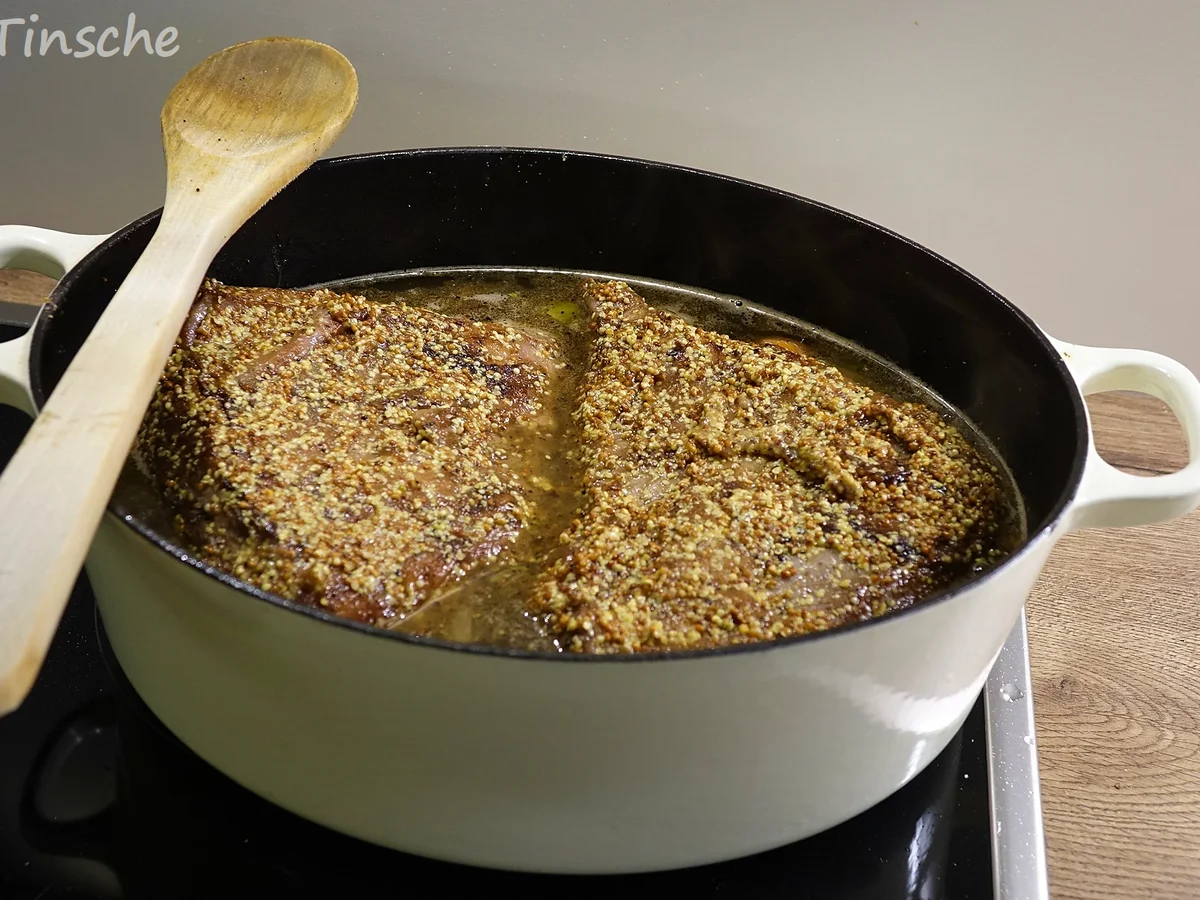 Rinderbrust geschmort in Cidre mit Meerrettich-Apfel-Kruste - Rezept - Bild Nr. 7587