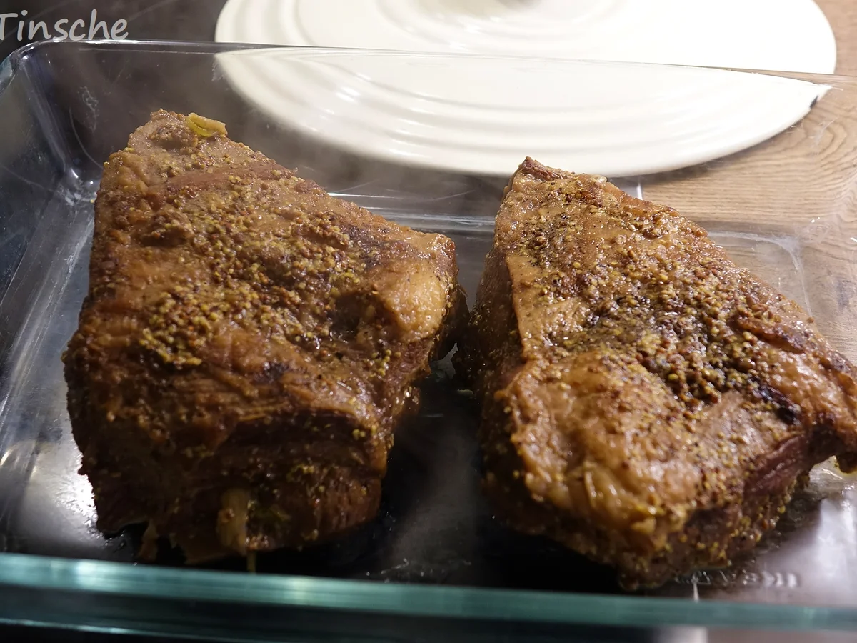 Rinderbrust geschmort in Cidre mit Meerrettich-Apfel-Kruste - Rezept - Bild Nr. 7591