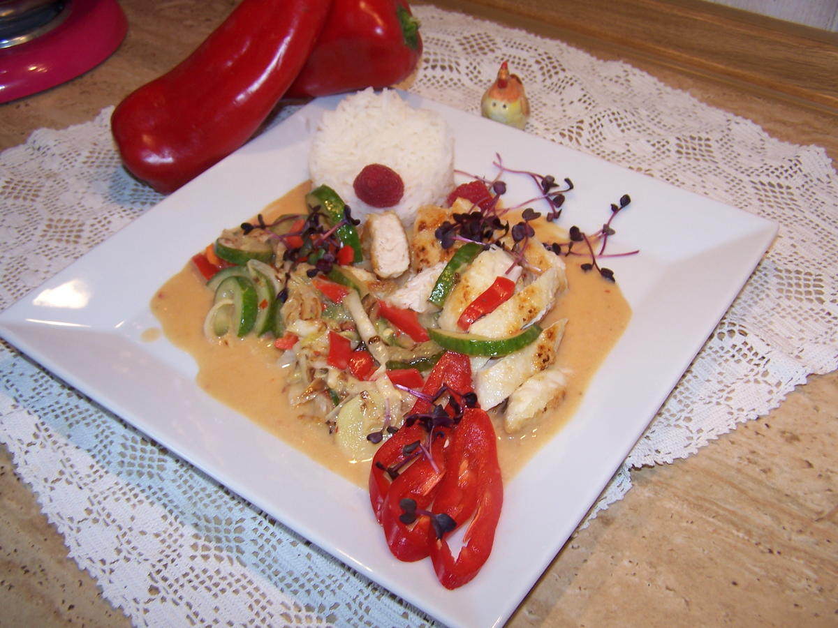 Hähnchen Filet Gemüse -Reis - Rezept - Bild Nr. 7606